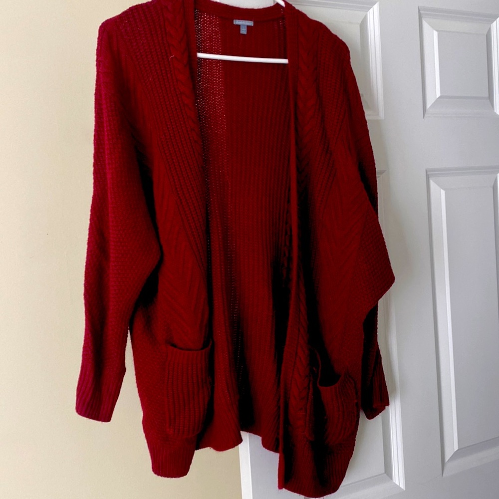 maroon Charlotte Russe cardigan